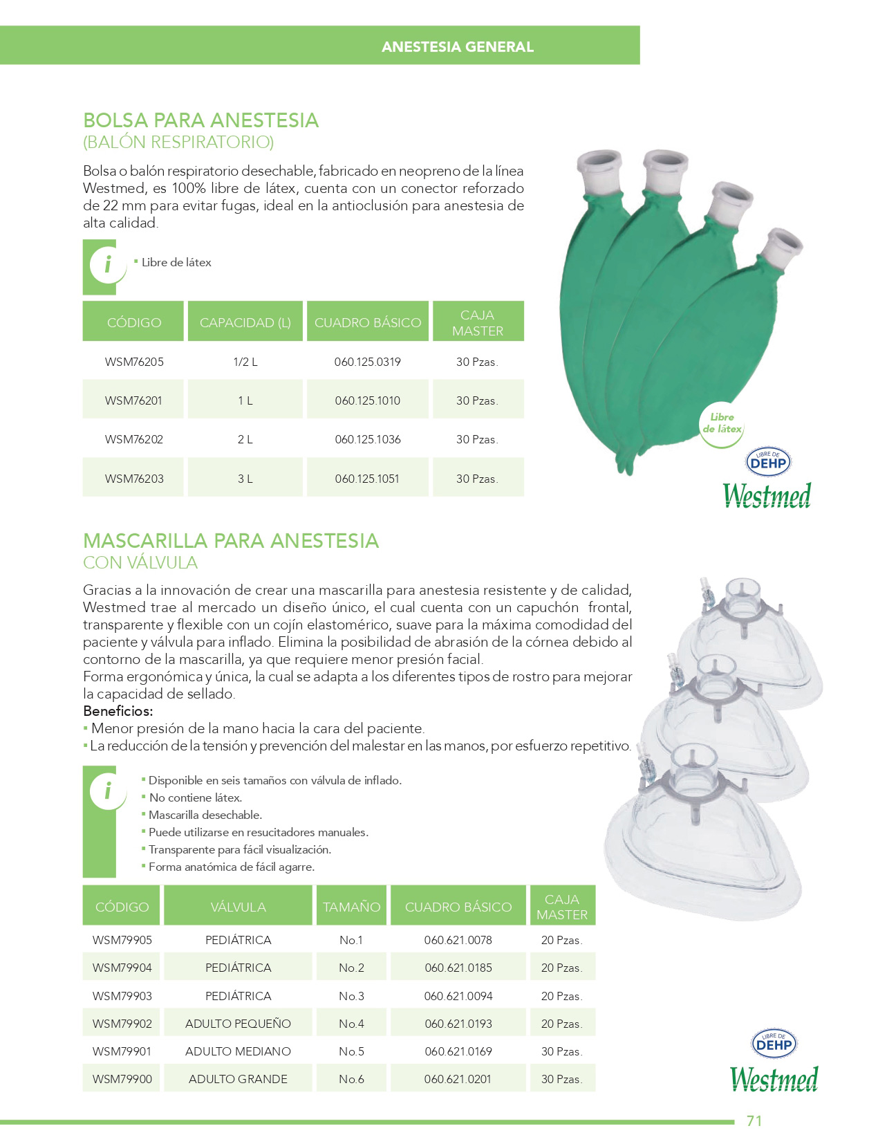 Anestesia General brochure