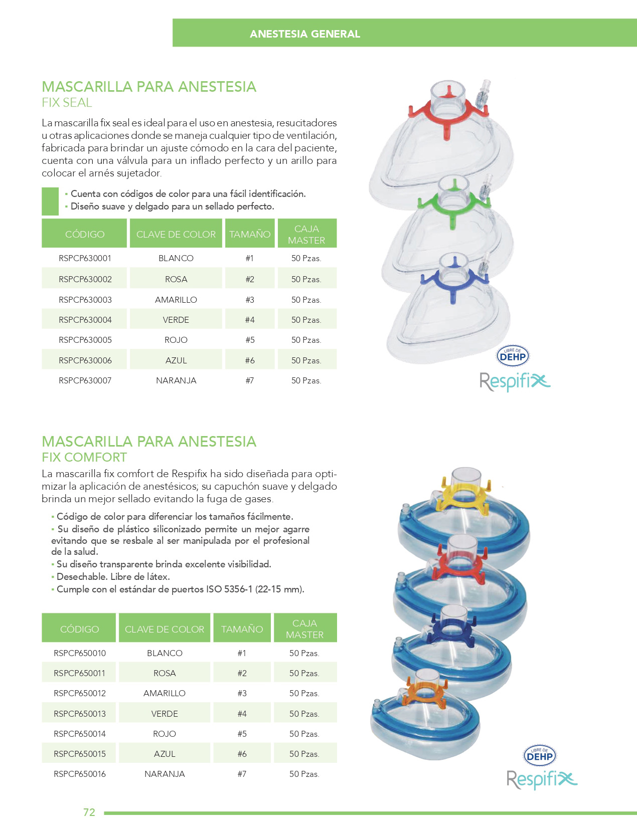 Anestesia General brochure